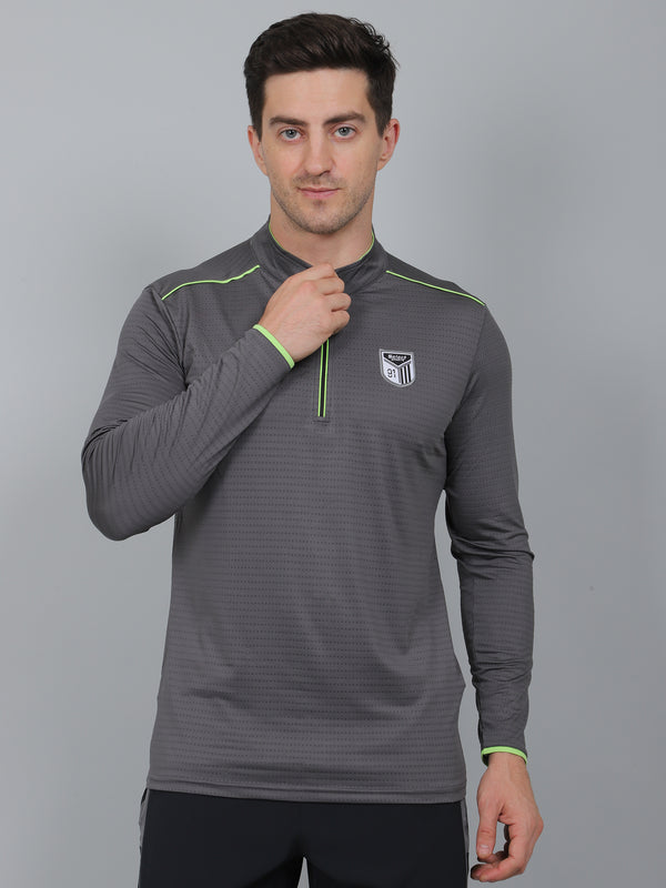 SELECT SP-181 DRYFIT ROUND NECK DARK GREY T-SHIRT