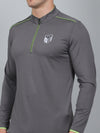 SELECT SP-181 DRYFIT ROUND NECK DARK GREY T-SHIRT