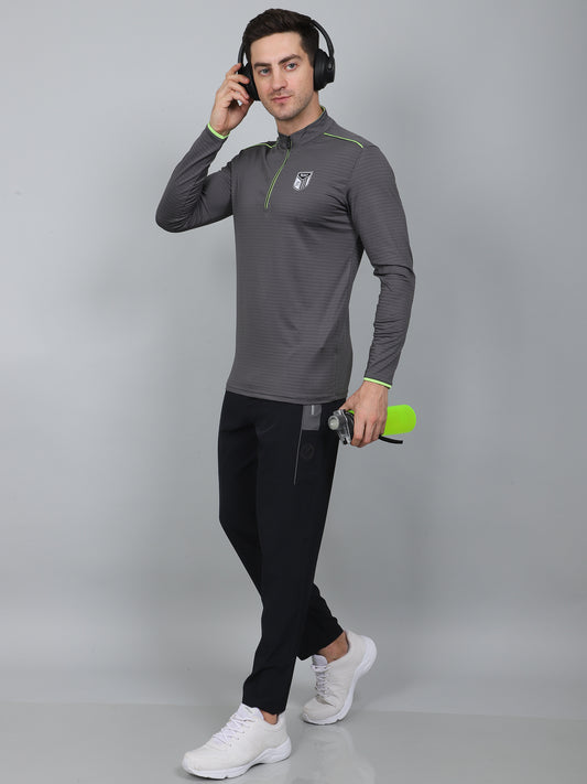 SELECT SP-181 DRYFIT ROUND NECK DARK GREY T-SHIRT