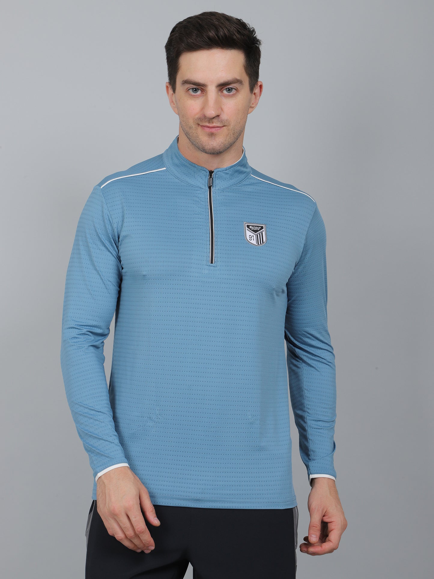 SELECT SP-181 DRYFIT ROUND NECK SKY-BLUE T-SHIRT