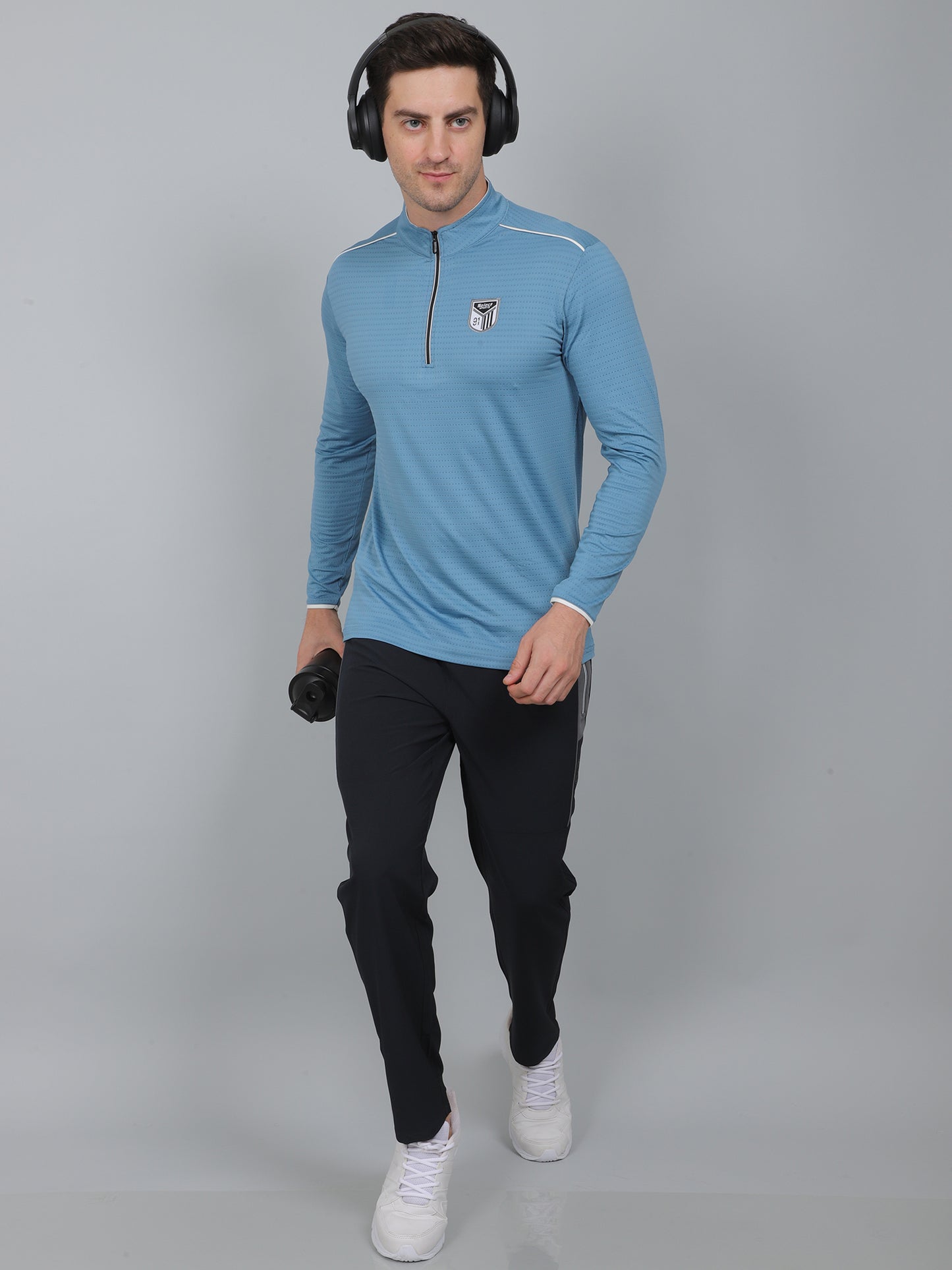 SELECT SP-181 DRYFIT ROUND NECK SKY-BLUE T-SHIRT