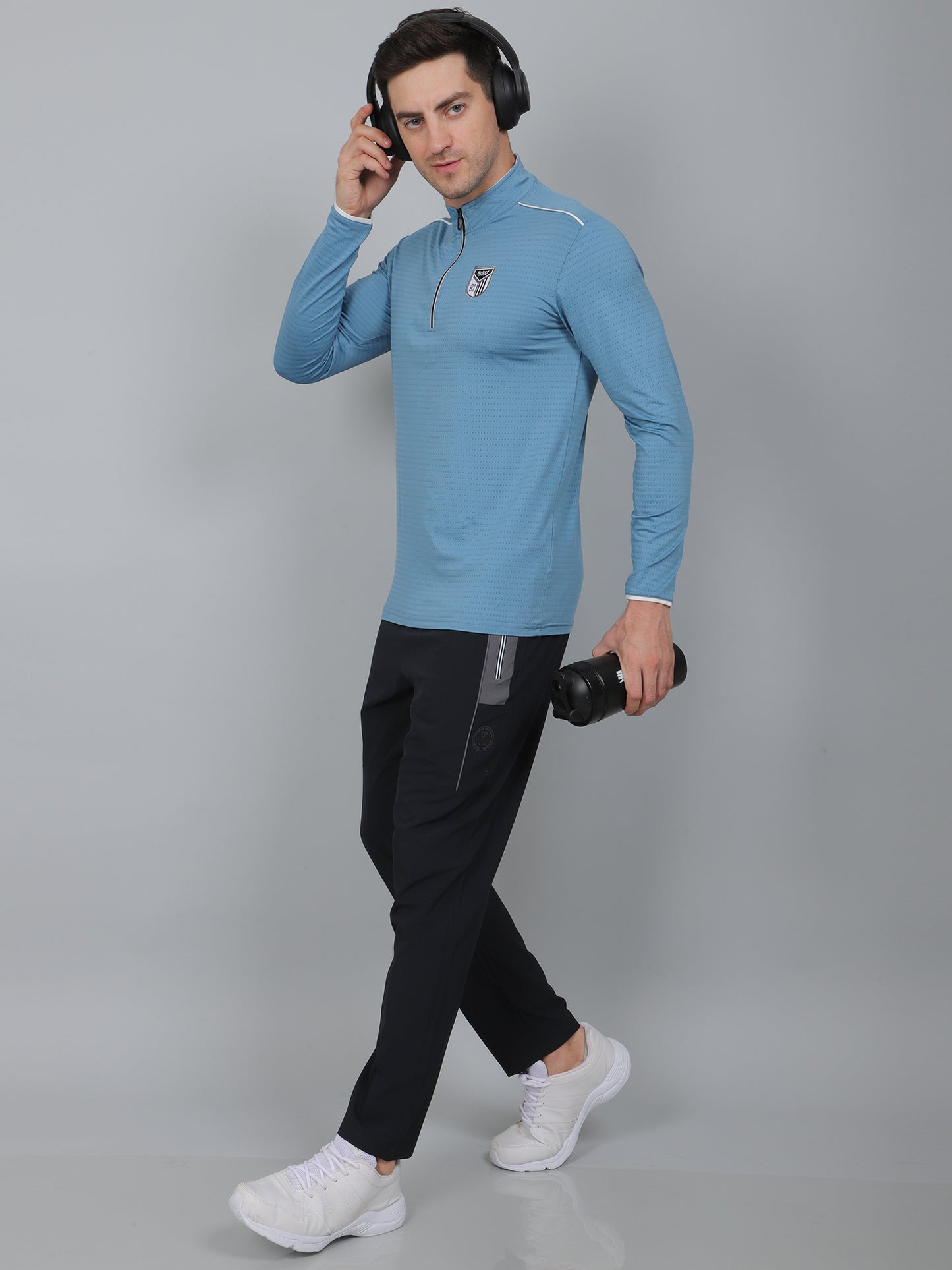 SELECT SP-181 DRYFIT ROUND NECK SKY-BLUE T-SHIRT