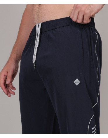 SELECT  STYLISH PIPING NS TRACK PANT NAVY FOR MEN