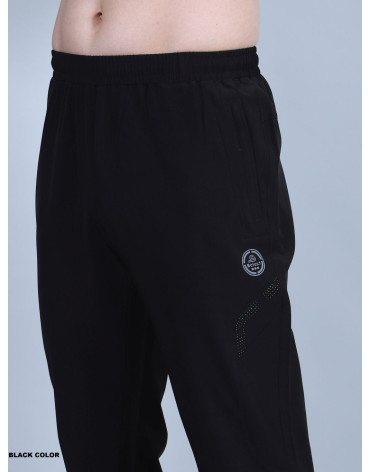 SELECT NS LASER CUT TRACKPANT BLACK FOR MEN
