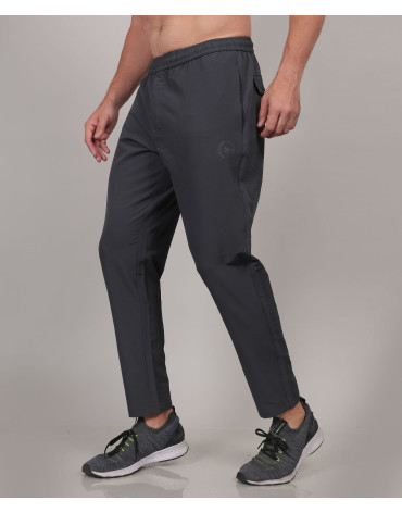 SELECT TERRY BACK DOUBLE POCKET TRACK PANT GREY FOR MEN