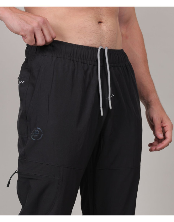 SELECT CARGO JOGGER TRACK PANT BLACK FOR MEN