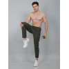 SELECT BASIC CRUSH LYCRA TRACKPANT OLIVE FOR MEN