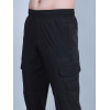 SELECT TWIN POCKET CARGO TRACKPANT BLACK FOR MEN