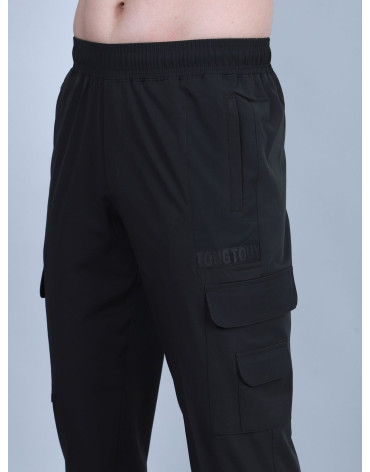 SELECT TWIN POCKET CARGO TRACKPANT BLACK FOR MEN