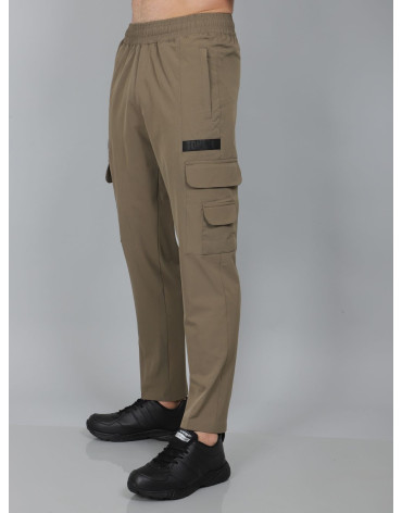 SELECT TWIN POCKET CARGO TRACKPANT CAMEL FOR MEN