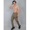 SELECT TWIN POCKET CARGO TRACKPANT CAMEL FOR MEN