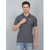 SELECT PRINT POLO DARK GREY FOR MEN
