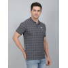 SELECT PRINT POLO DARK GREY FOR MEN