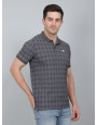 SELECT PRINT POLO DARK GREY FOR MEN