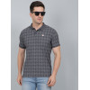 SELECT PRINT POLO DARK GREY FOR MEN