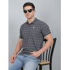 SELECT PRINT POLO DARK GREY FOR MEN