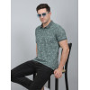 SELECT PRINT POLO LIGHT GREEN FOR MEN