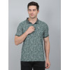 SELECT PRINT POLO LIGHT GREEN FOR MEN