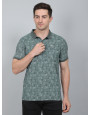 SELECT PRINT POLO LIGHT GREEN FOR MEN