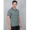 SELECT PRINT POLO LIGHT GREEN FOR MEN