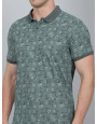 SELECT PRINT POLO LIGHT GREEN FOR MEN