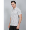 SELECT PRINT POLO LIGHT GREY FOR MEN