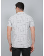 SELECT PRINT POLO LIGHT GREY FOR MEN