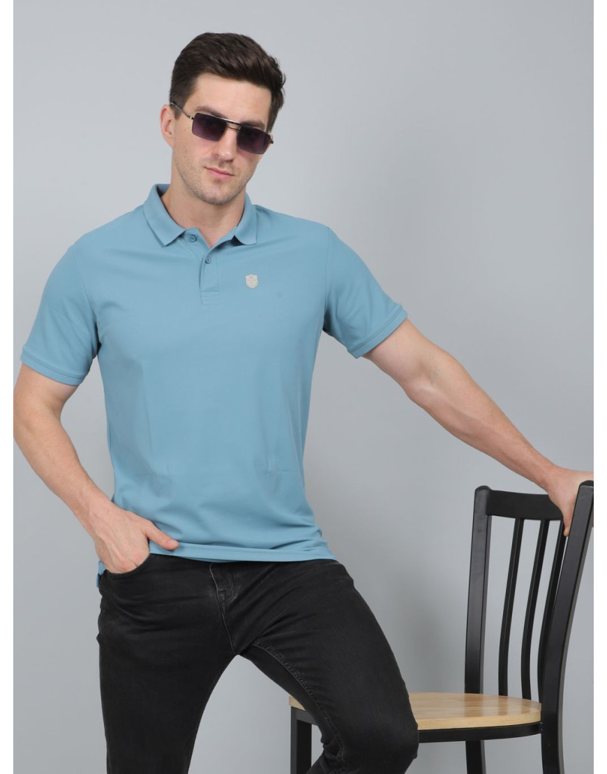 SELECT MATTY POLO T-SHIRT BLUE FOR MEN