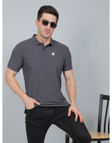 SELECT MATTY POLO T-SHIRT DARK GREY FOR MEN