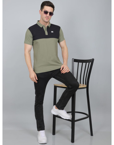 SELECT MATTY POLO OLIVE FOR MEN