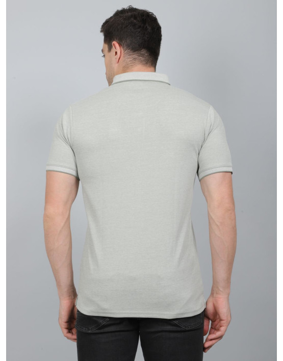 SELECT COTTON LYCRA POLO  T-SHIRT GREEN FOR MEN