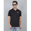 SELECT WAVE JAQAURD POLO T-SHIRT BLACK FOR MEN