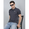 SELECT WAVE JAQAURD POLO T-SHIRT DARK GREY FOR MEN