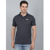 SELECT WAVE JAQAURD POLO T-SHIRT DARK GREY FOR MEN