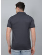 SELECT WAVE JAQAURD POLO T-SHIRT DARK GREY FOR MEN