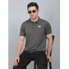 SELECT WAVE JAQAURD POLO T-SHIRT LIGHT GREY FOR MEN