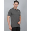 SELECT WAVE JAQAURD POLO T-SHIRT LIGHT GREY FOR MEN