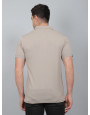 SELECT WAVE JAQAURD POLO T-SHIRT CAMEL FOR MEN