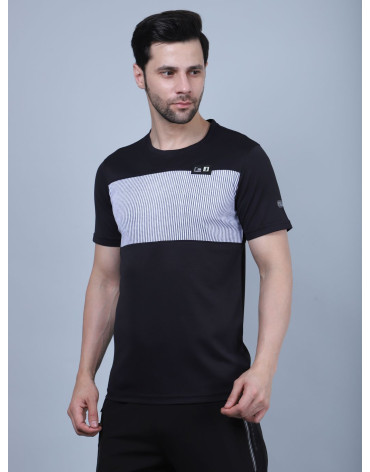 SELECT FRONTLINE ROUNDNECK T-SHIRT IN BLACK FOR MEN