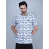 SELECT REGULAR PRINT ROUNDNECK T-SHIRT IN SKYBLUE FOR MEN