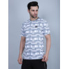 SELECT REGULAR PRINT ROUNDNECK T-SHIRT IN SKYBLUE FOR MEN