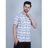 SELECT REGULAR PRINT ROUNDNECK T-SHIRT IN SKYBLUE FOR MEN
