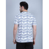 SELECT REGULAR PRINT ROUNDNECK T-SHIRT IN SKYBLUE FOR MEN