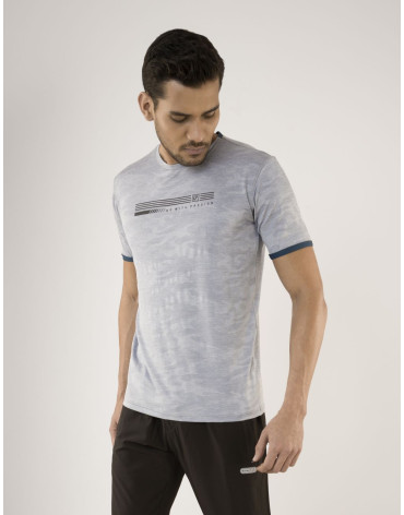 SELECT JAQUARD PRINT ROUNDNECK T-SHIRT MINT FOR MEN