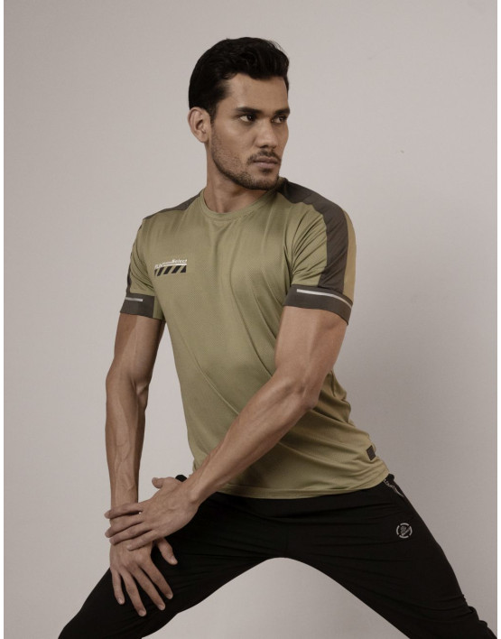 SELECT ACTIVE FIT ROUNDNECK T-SHIRT OLIVE FOR MEN