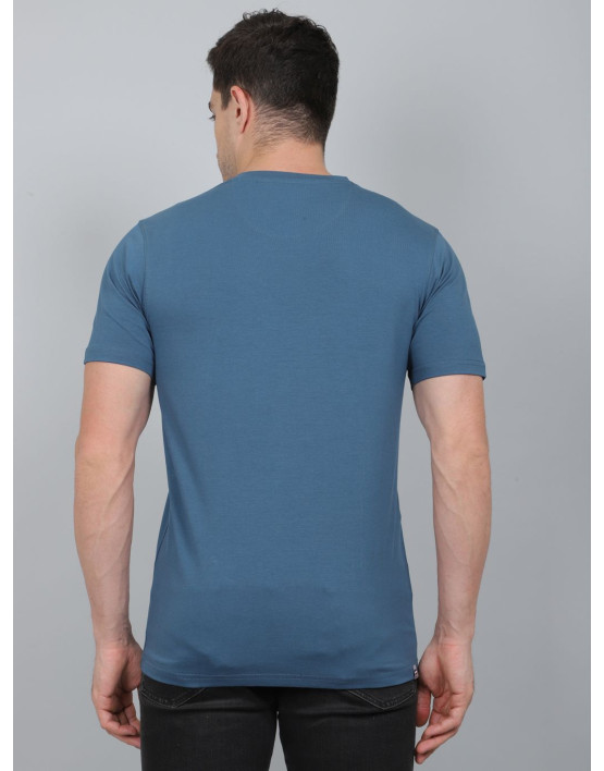 SELECT COTTON ROUNDNECK T-SHIRT BLUE FOR MEN