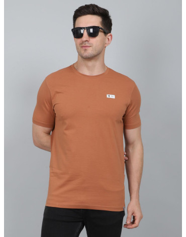 SELECT COTTON ROUNDNECK T-SHIRT ORANGE FOR MEN
