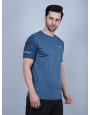 SELECT MILLANGE PRINT ROUNDNECK T-SHIRT NAVYBLUE FOR MEN