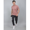 SELECT PRINT COTTON ROUNDNECK T-SHIRT CARROT FOR MEN
