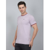 SELECT PRINT COTTON ROUNDNECK T-SHIRT PINK FOR MEN
